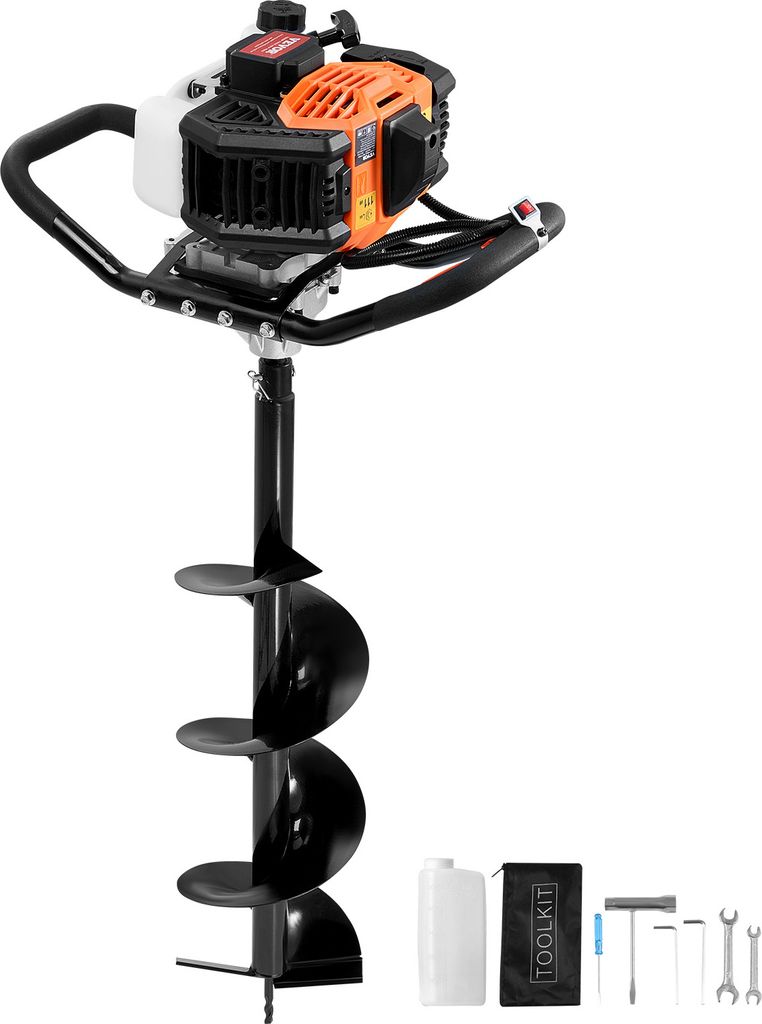 VEVOR Erdbohrer mit Benzinmotor, 43 CC, 1250 W, Produktbild 