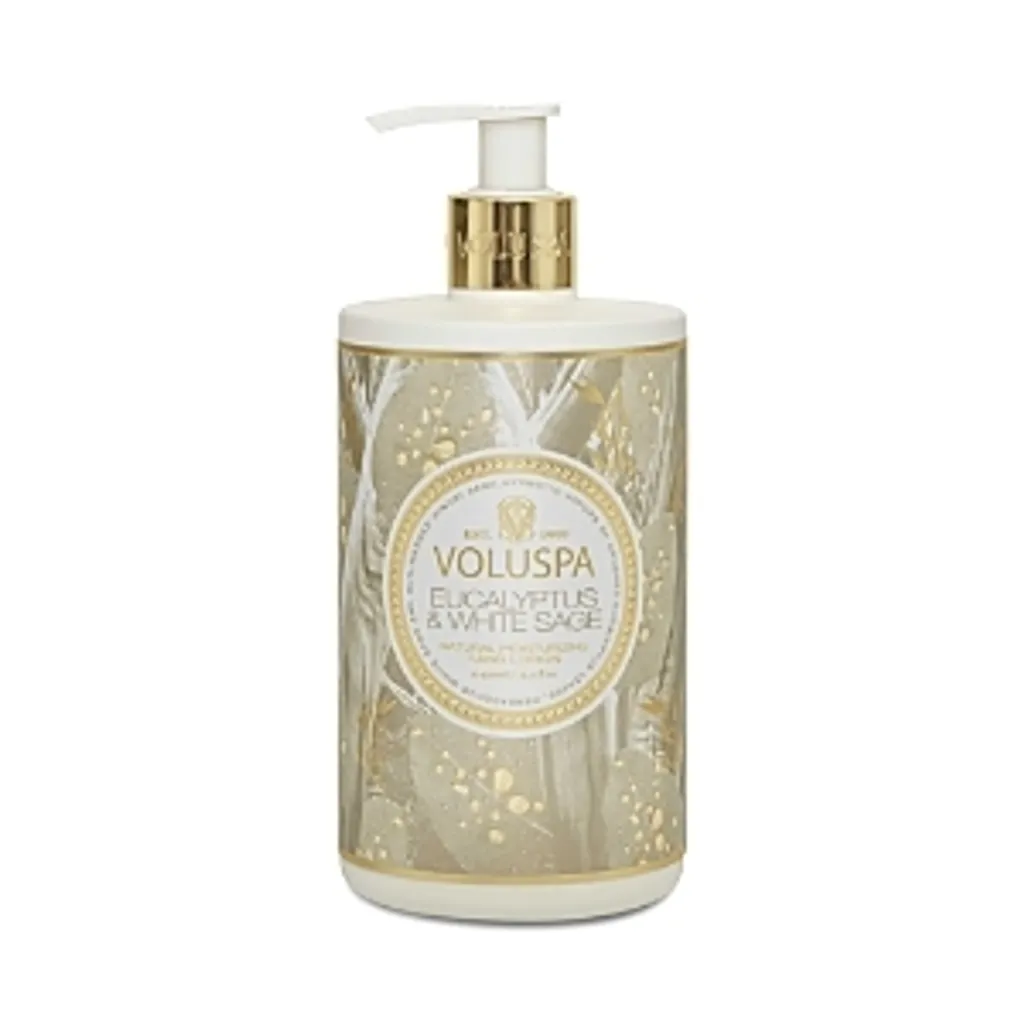 Lotion mains Voluspa Eucalyptus et Sauge Blanche flacon pompe de 450ml