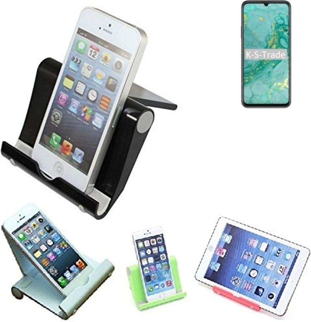 K-S-Trade Handy-Ständer kompatibel mit Huawei nova Y60 faltbarer Tischständer Smartphone Tablet Halterung Reise