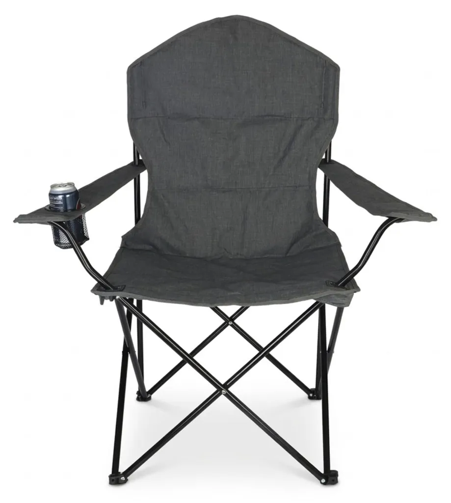 Chaise de camping pliante Relaxdays stable pour sol meuble