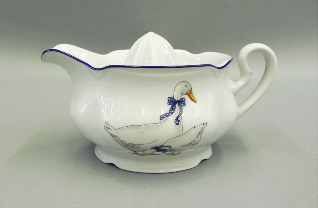 Presse à citrons, oies, porcelaine tchèque, Leander Image du produit 