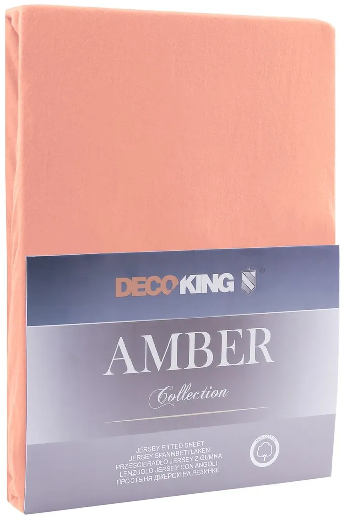 Couverture Corail Ambré 220x240 cm DecoKing - Plaid Douillet en Microfibre