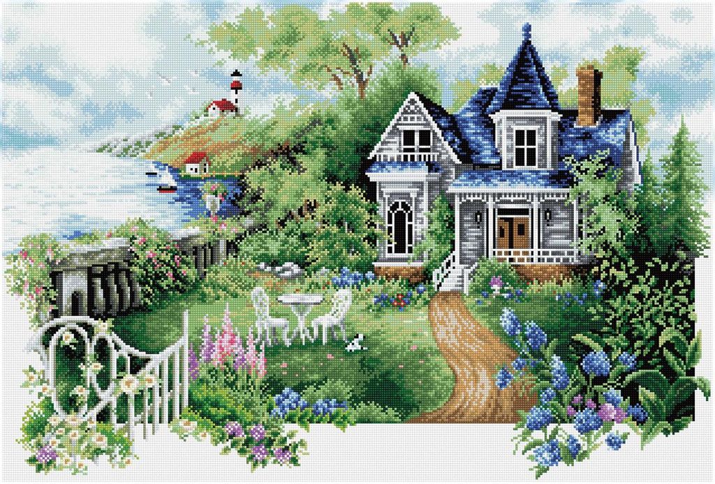 Diamond Dotz Diamond Painting Summer Hideaway großes Landschaftsbild
