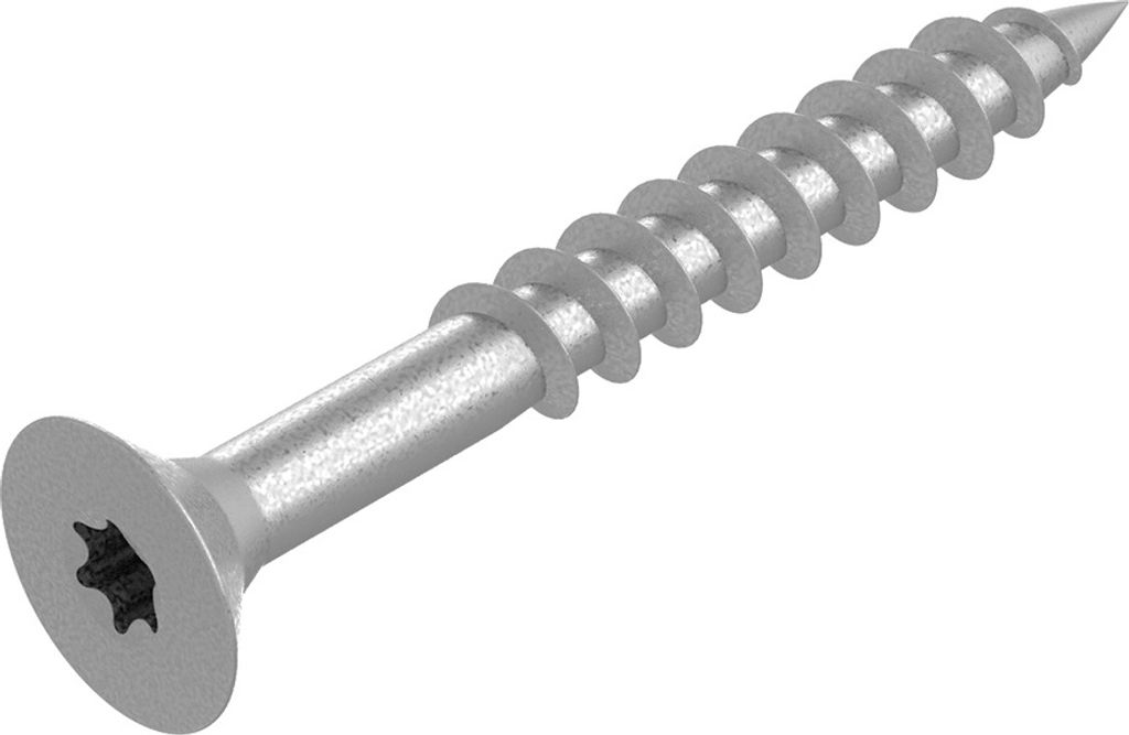 SECCARO Spanplattenschraube 5 x 40 mm, Edelstahl V2A VA A2, Holzschraube mit Teilgewinde, TX / Innensechsrund, 200 Stück