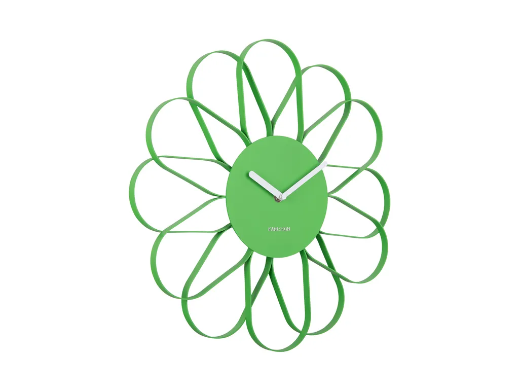 Horloge murale Arkis Karlsson vert clair - Cadran épuré et silencieux