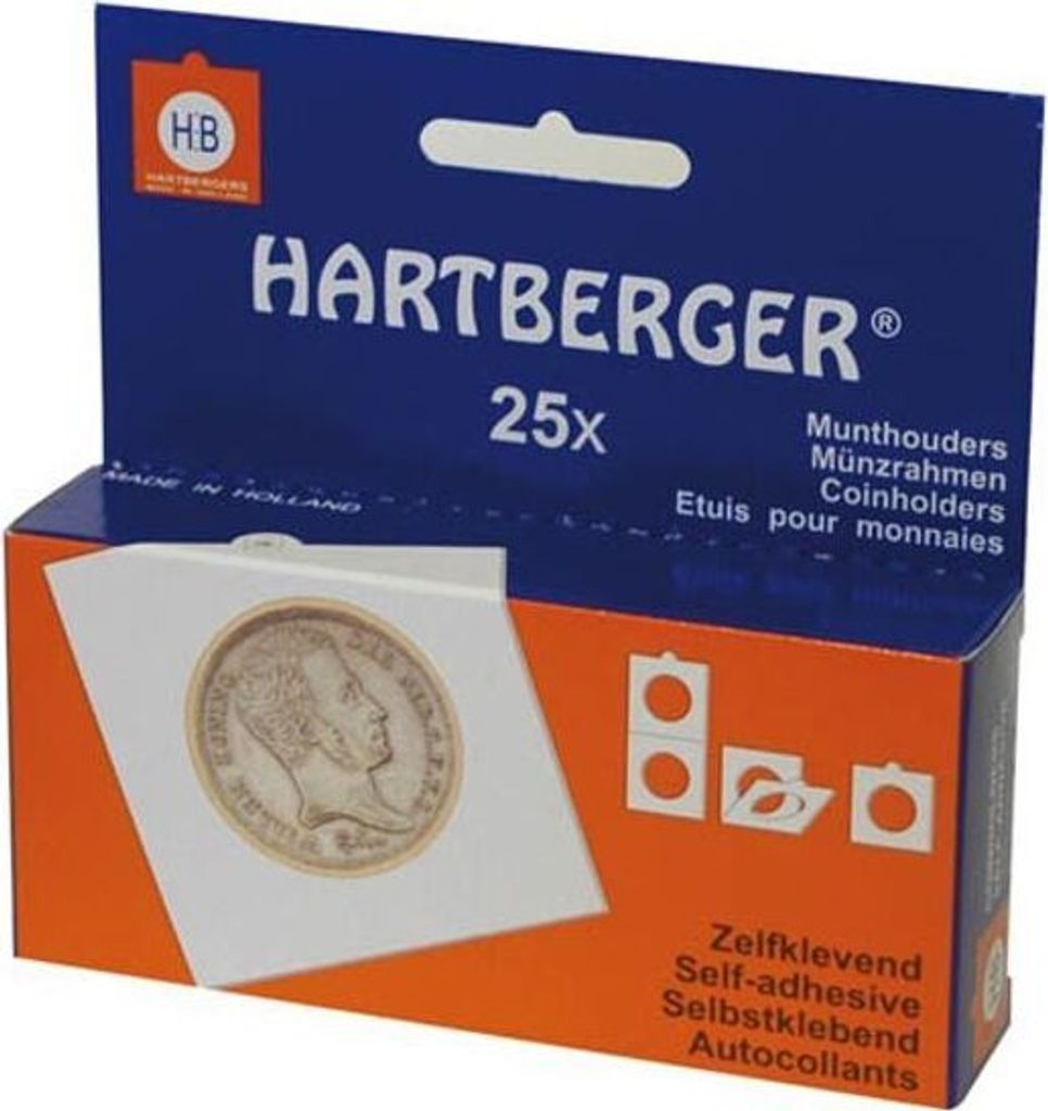 Lindner 8322030 HARTBERGER Münzrähmchen-100er-Packung