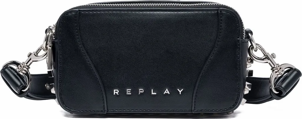 Must-Have REPLAY Crossbody Bag Black - Borsa a Tracolla Donna Chic