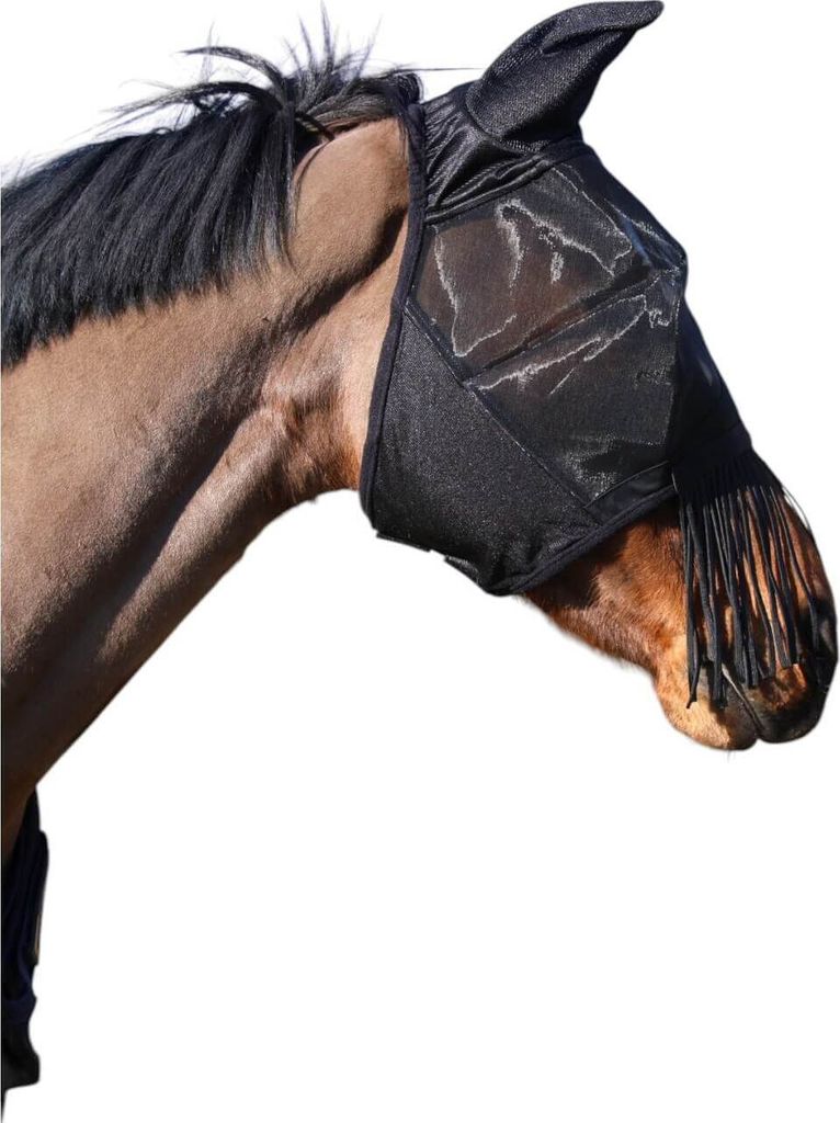 Kentucky Horsewear Fly Mask Classic With Ears & Nose Tassels