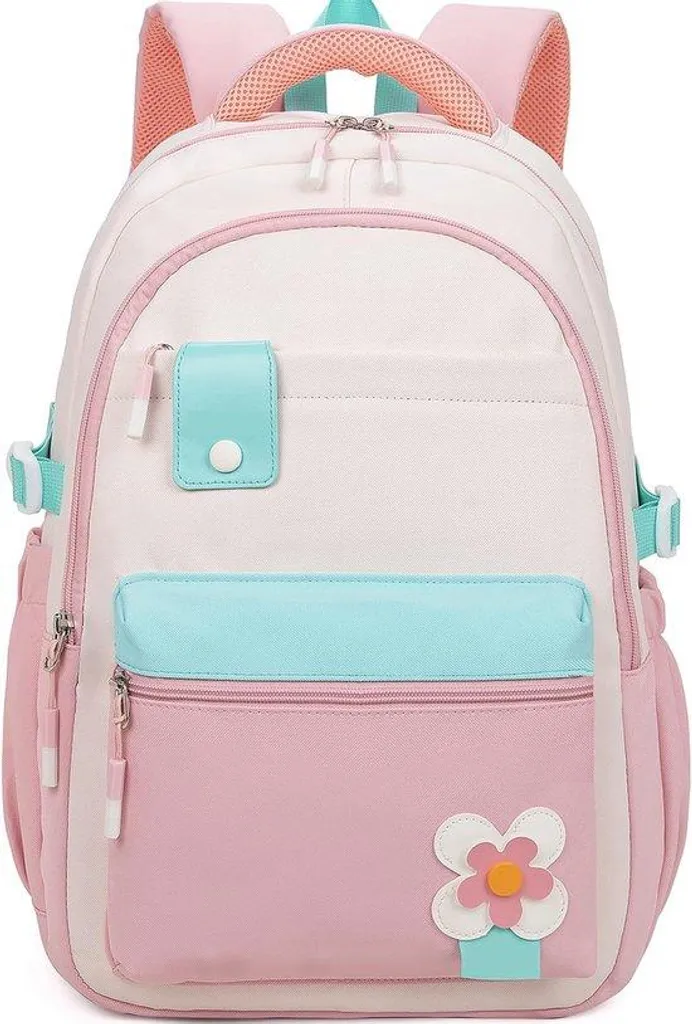 Sac à dos fille étanche rose 22L contre la pluie pour ordinateur 15,6"