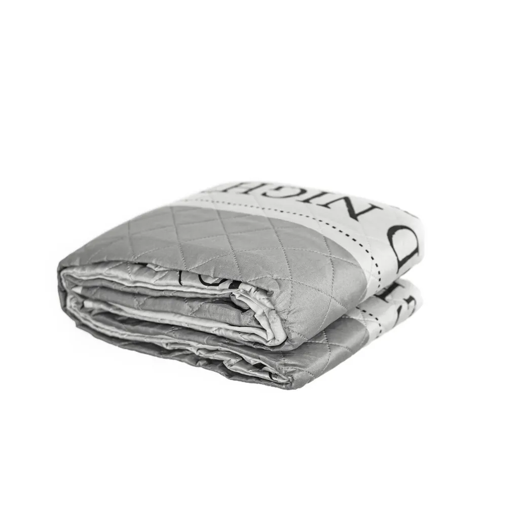 Copriletto Grigio GoodNight 140x210 - Atmosfera e Relax in Casa
