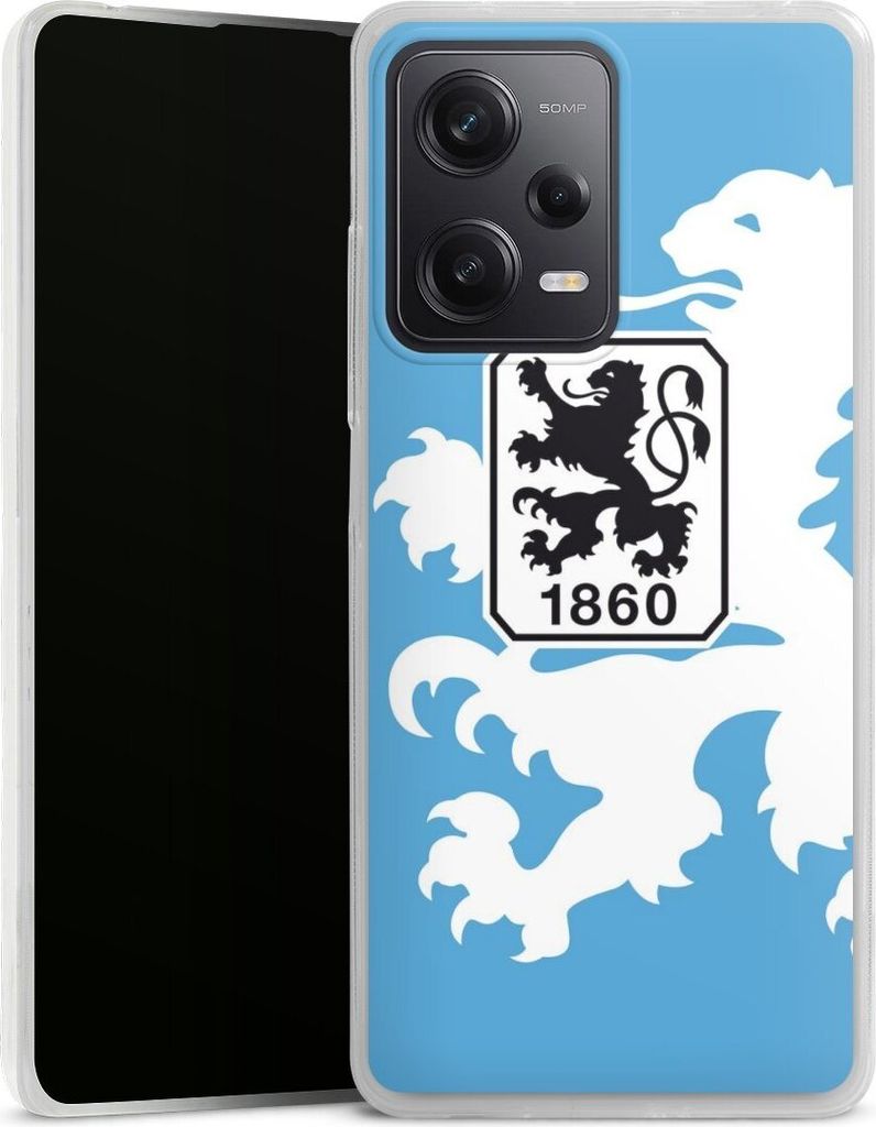 DeinDesign Slim Hülle für Xiaomi Redmi Note 12 Pro 5G Silikon Case Ultra Dünn Handyhülle Offizielles Lizenzprodukt TSV 1860 München Wappen