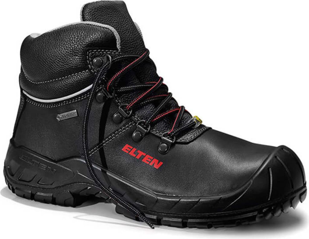ELTEN Sicherheitsschuhe Renzo GTX Mid ESD S3 CI Damen Herren Leder 47 Schwarz