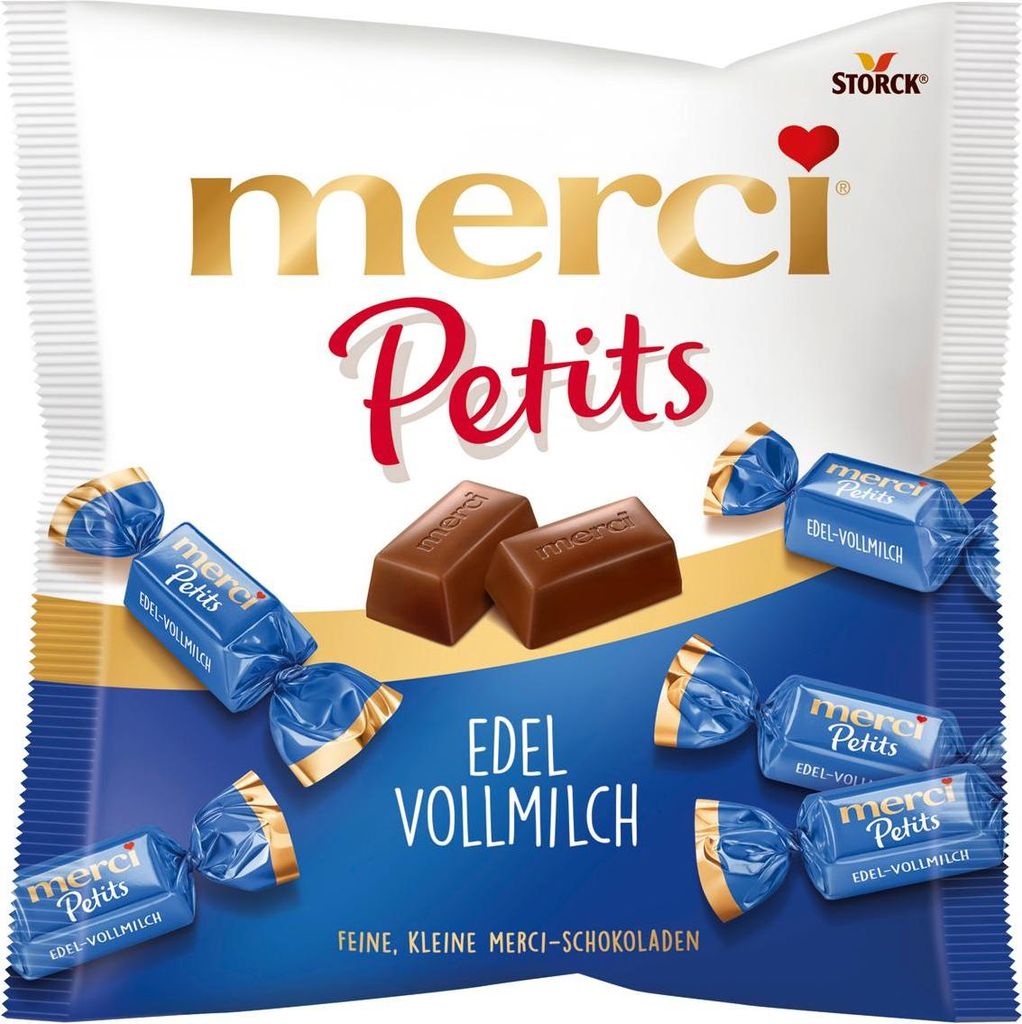 merci Petits - Edel-Vollmilch (Blau) 125g Produktbild 