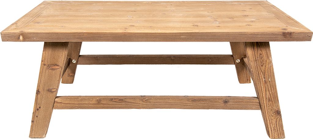 Clayre & Eef Couchtisch 120x60x48 cm Braun Holz