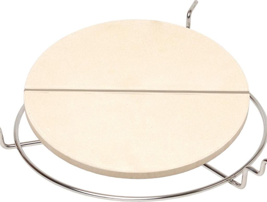 Geteilter Deflektorstein mit Distanzstück für MONOLITH CLASSIC Keramikgrill für indirektes Grillen