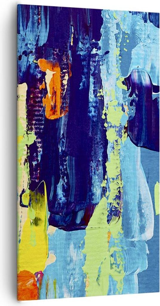 Bild auf Leinwand - Leinwandbild - Abstraktion Design Grafik - 65x120cm - Wand Bild - Wanddeko - Leinwanddruck - Bilder - Kunstdruck - Wanddekorati...