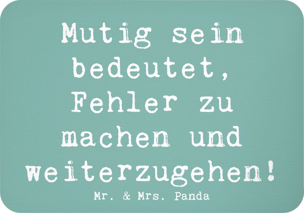 Mr. & Mrs. Panda magnet Spruch Fehler machen Lernen - Meeresbrise - Geschenk, haftmagnet, Motivation, Pinnwandmagnet, Kühlschrankmagnet, Trost, Ho...