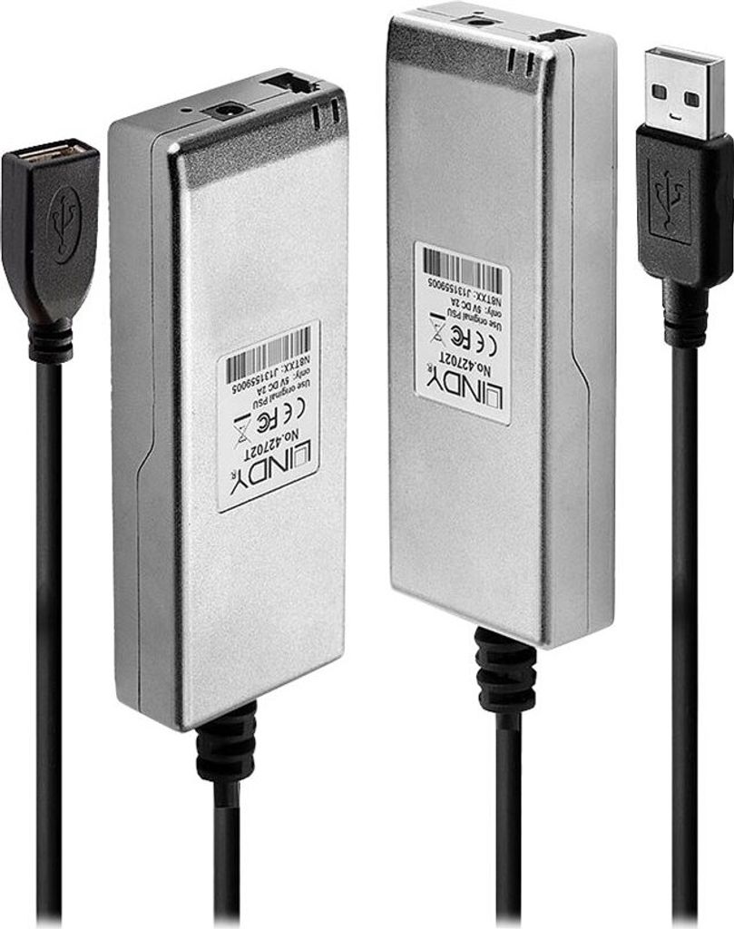 LINDY Extender USB 2.0 MM LWL/Fibre Optic Multi Mode F 200m