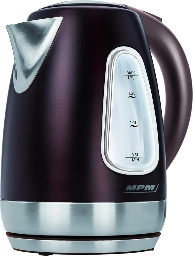 MPM MCZ-55 Bollitore Elettrico 1,7L Acciaio Inox Nero - Offerta Shop