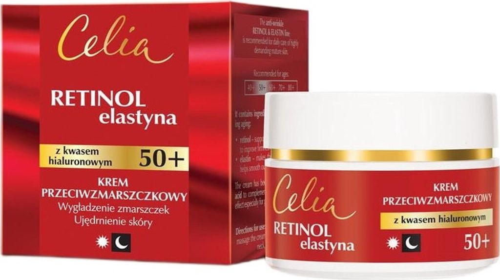 Celia Retinol 50+ Krem Przeciwzmarszczkowy na Dzień i na Noc 50 ml