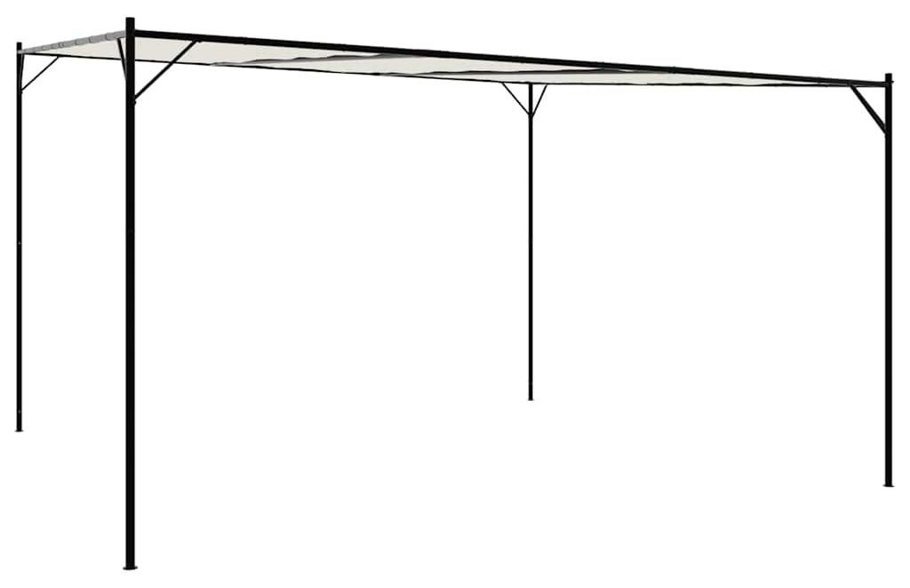 vidaXL Pavilion bianco 4x4 m 180 g/m² tessuto e acciaio Immagine del prodotto 