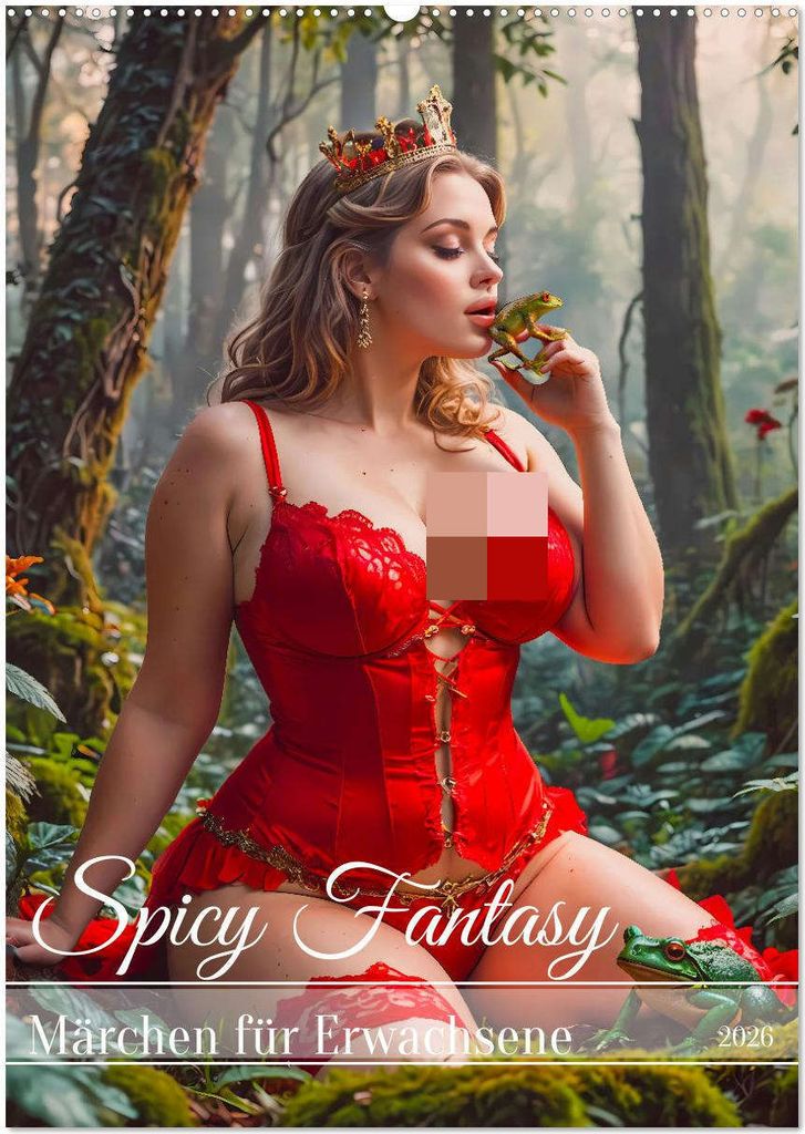 Spicy Fantasy - Märchen für Erwachsene (Wandkalender 2026 DIN A2 hoch), CALVENDO Monatskalender