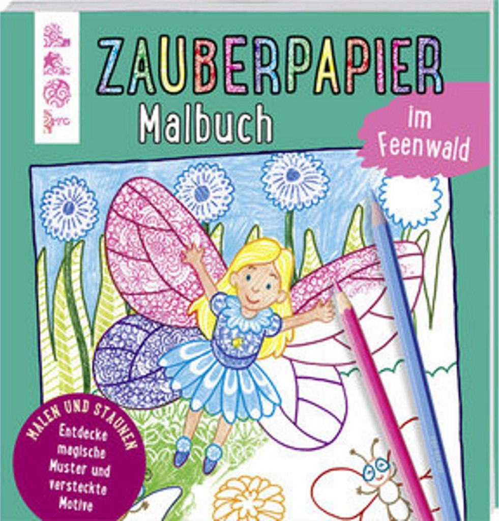 TOPP Verlag Zauberpapier Malbuch Im Feenwald, Kunst & Produktbild 