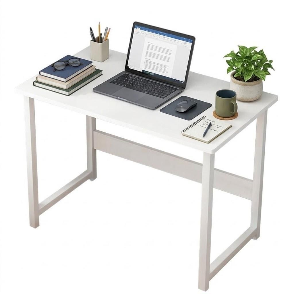 Bureau d'ordinateur blanc pour ordinateur portable Image du produit 