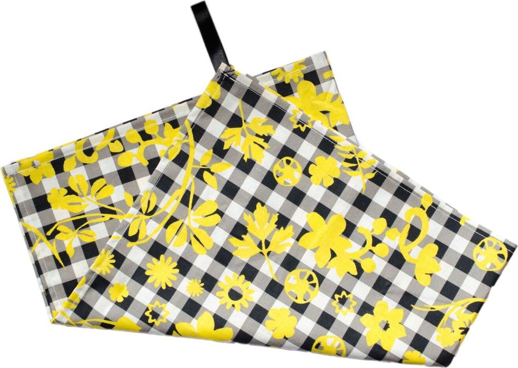 Handtuch Miniblings 60x40cm Geschirrtuch Tuch Küche Kochen Blumen Kariert