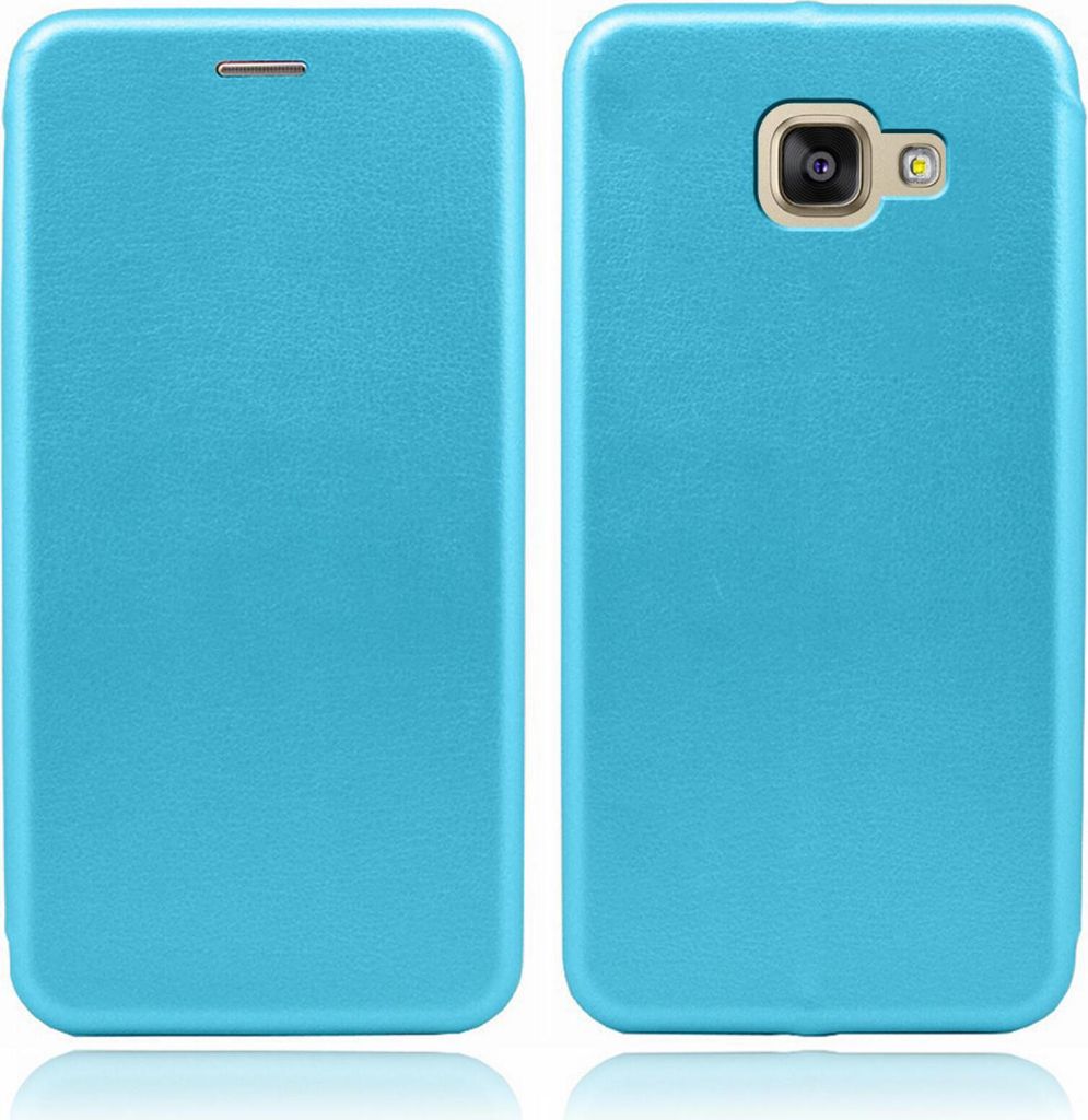 Handy Schutz Hülle für Samsung Galaxy A5 2016 Handytasche mit Magnetdeckel Kartenfach und Standfunktion Klapphülle Etui Türkis