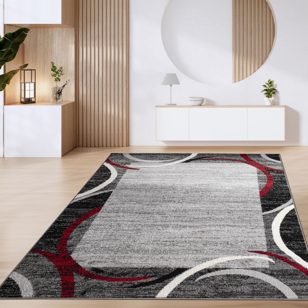 Teppich Wohnzimmer Kurzflor Marokkanische Kreis Und Produktbild 