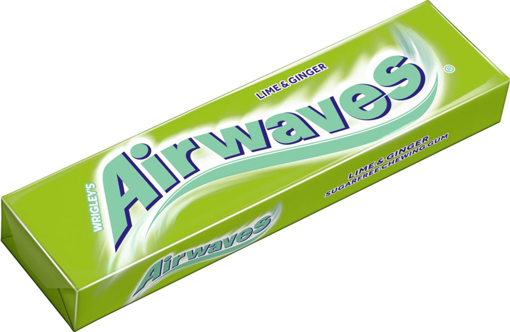 Wrigley`s Airwaves Lime & Ginger, Zuckerfreier Kaugummi
