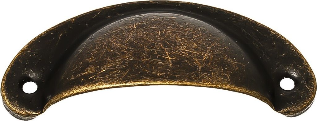 5 x Griff, Muschelgriff für Schatullen und mehr, 8,2 x 3,3 cm, antikmessing