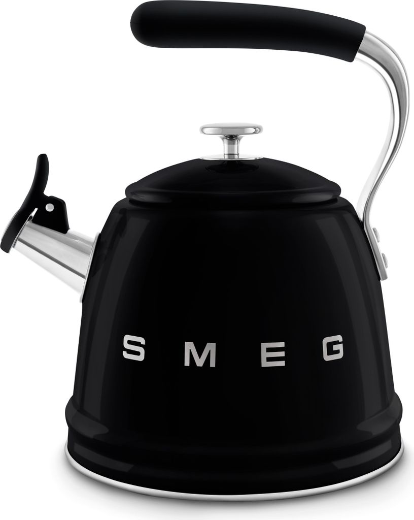 2,3-liter-wasserkocher mit schwarzer pfeife Smeg WKF01BL Produktbild 