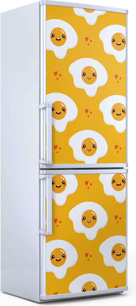 Magnete Dekorative - 70 cm x 190 cm - Küche - Magnetmatte Kühlschrankmagnete - Cartoon-Stil Spiegeleier
