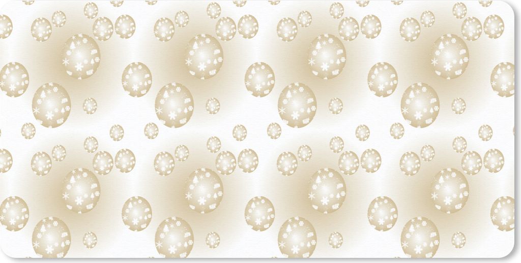 MuchoWow Schreibtischunterlage Weihnachtskugeln - Winter - Weihnachten 80x40 cm - XXL Mauspad - Gaming Mauspad