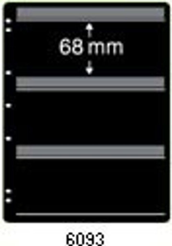 PRINZ Einsteckblätter 6093 Prinz-plus-System 3 Fächer je 68 mm Höhe