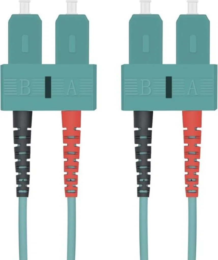 Soluzione Rete 10Gb: Helos 115790 Cavo Fibra SC-SC 5m OM3 Aqua