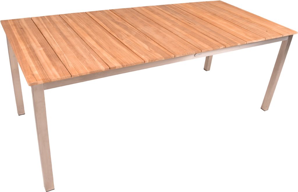 Gartentisch GAZA-120 aus Teakholz massiv, B/H/T: ca. 200/75/90 cm