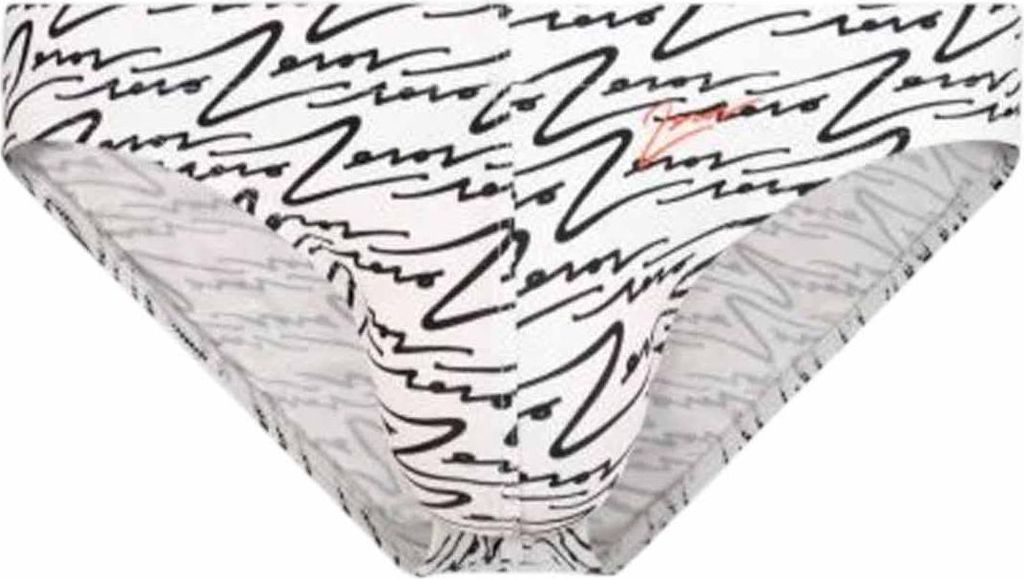 2Eros V20 Signature Print Swim Brief B&W L Produktbild 