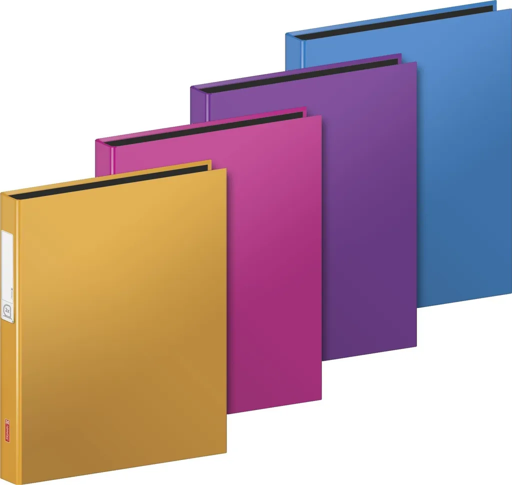 Classeur à anneaux Brunnen 106542196 A5 2R Trend - Lot de 12 pièces