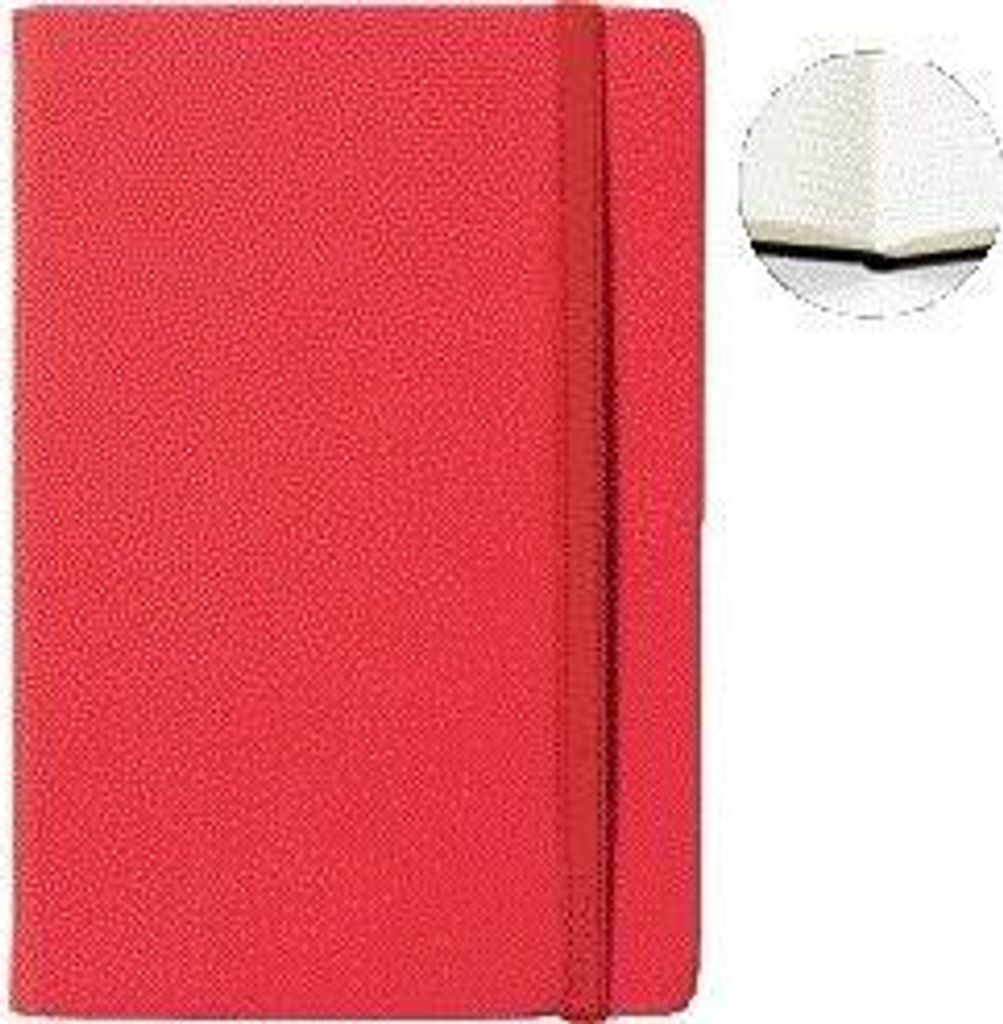 Quantore - Notizbuch A5-Linie 192 Seiten 80gr rot | 3 Stück