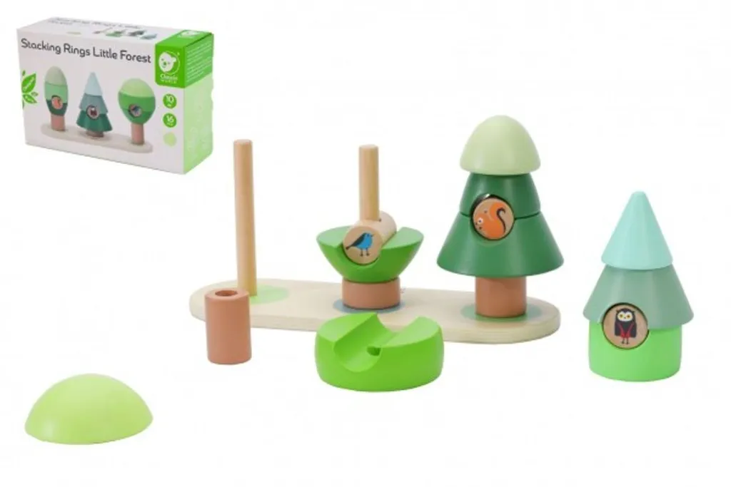 CLASSIC WORLD Puzzle Blocks Pyramide Forêt Jouet d'Éveil 16 Éléments