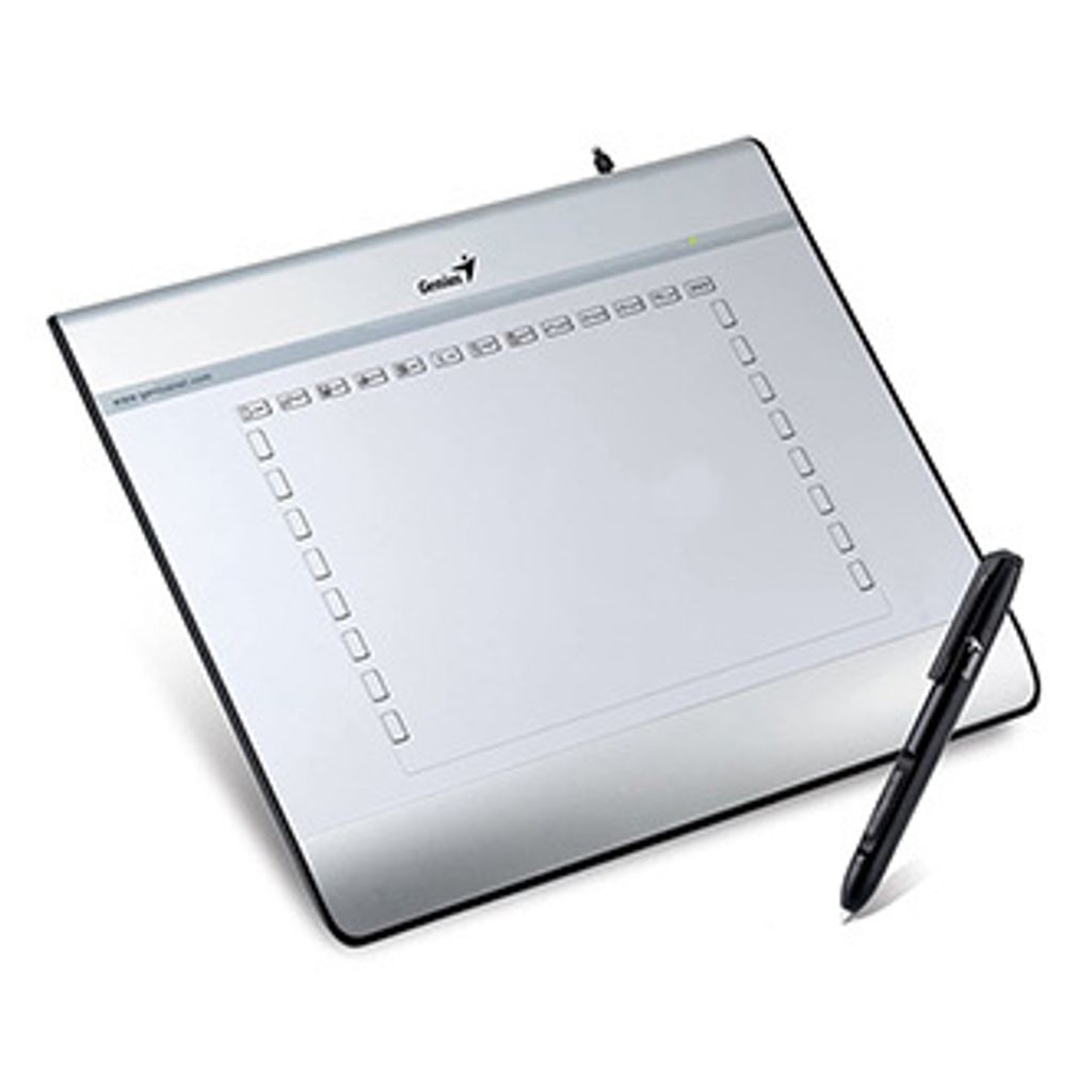 Genius, EasyPen i608, verkabelt, 5120 lpi, silber-schwarz