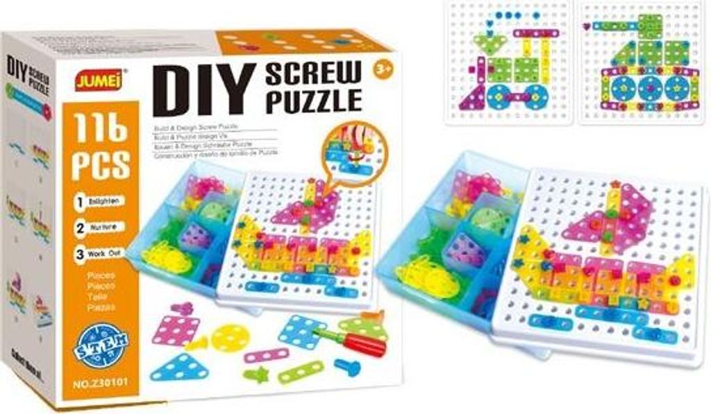 Konstruktionsspielzeug Set, 116 Teile, ab 3 Jahren