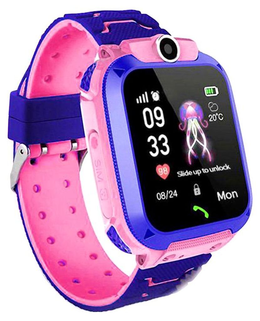 Q12 Kids Intelligent Watch IP67 Wasserdichter Touchscreen SOS-Telefonanrufgeraet Location Tracker Anti-verlorene Uhren