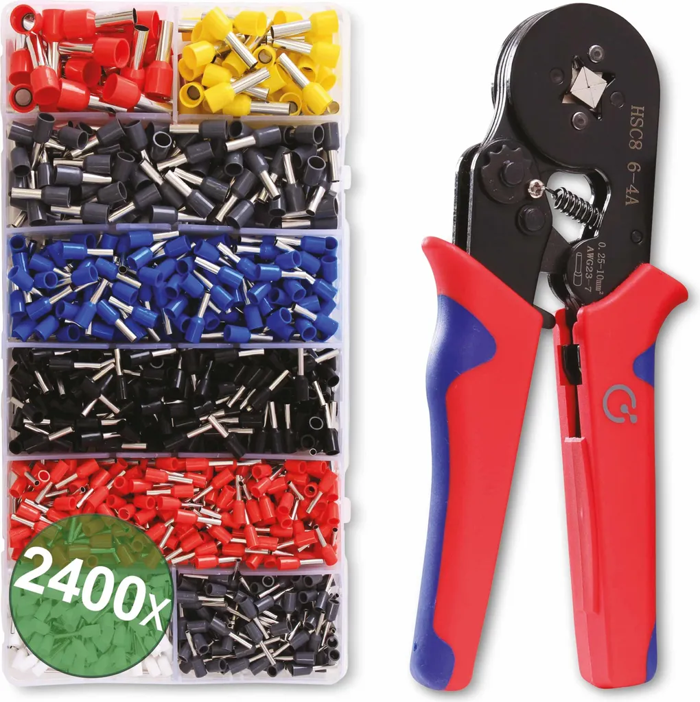 Quadrios 22T007 22T007 Crimper set Ferrules 0.25 up to 10 mm² Incl. ferrule set
