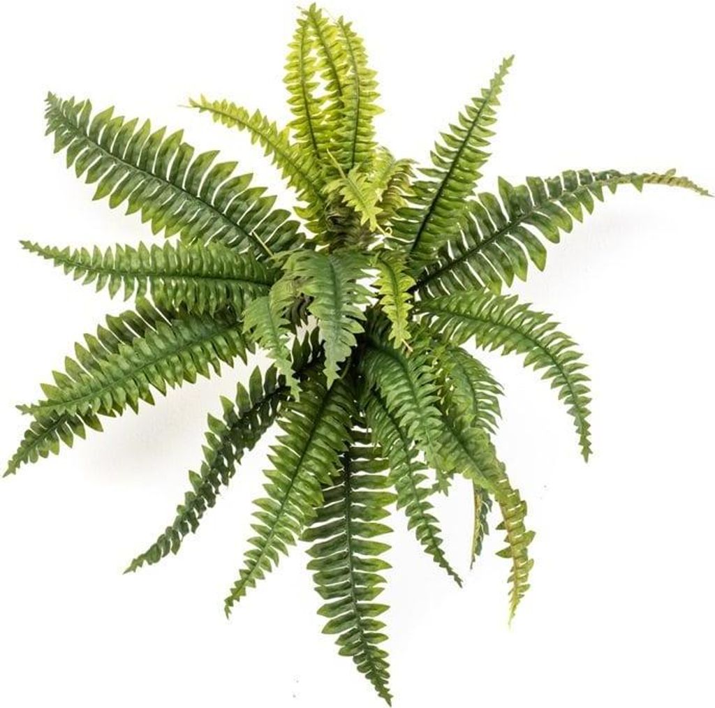 artplants.de Deko Schwertfarn ALSAWO auf Steckstab, grün, 45cm - Künstliche Farnpflanze