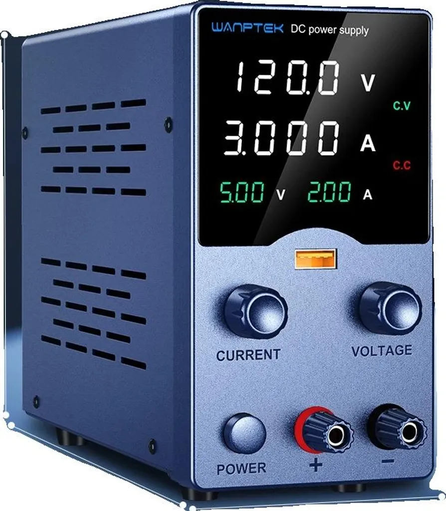 Source d'alimentation régulée DC 120V 3A professionnelle avec port USB