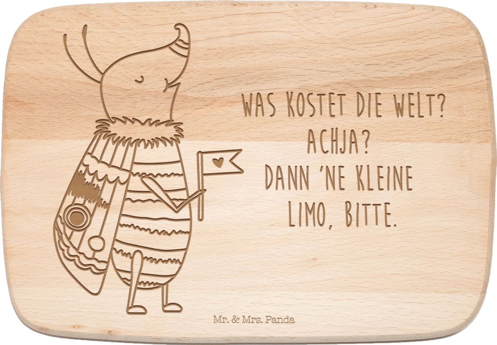 Mr. & Mrs. Panda Schneidebrett Nachtfalter Fähnchen - Transparent - Geschenk, schneidebrettchen, Niedlich, Süß, Holzbrettchen, Käfer, Spruch Wi...